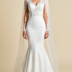 Lace Mermaid Wedding Gown